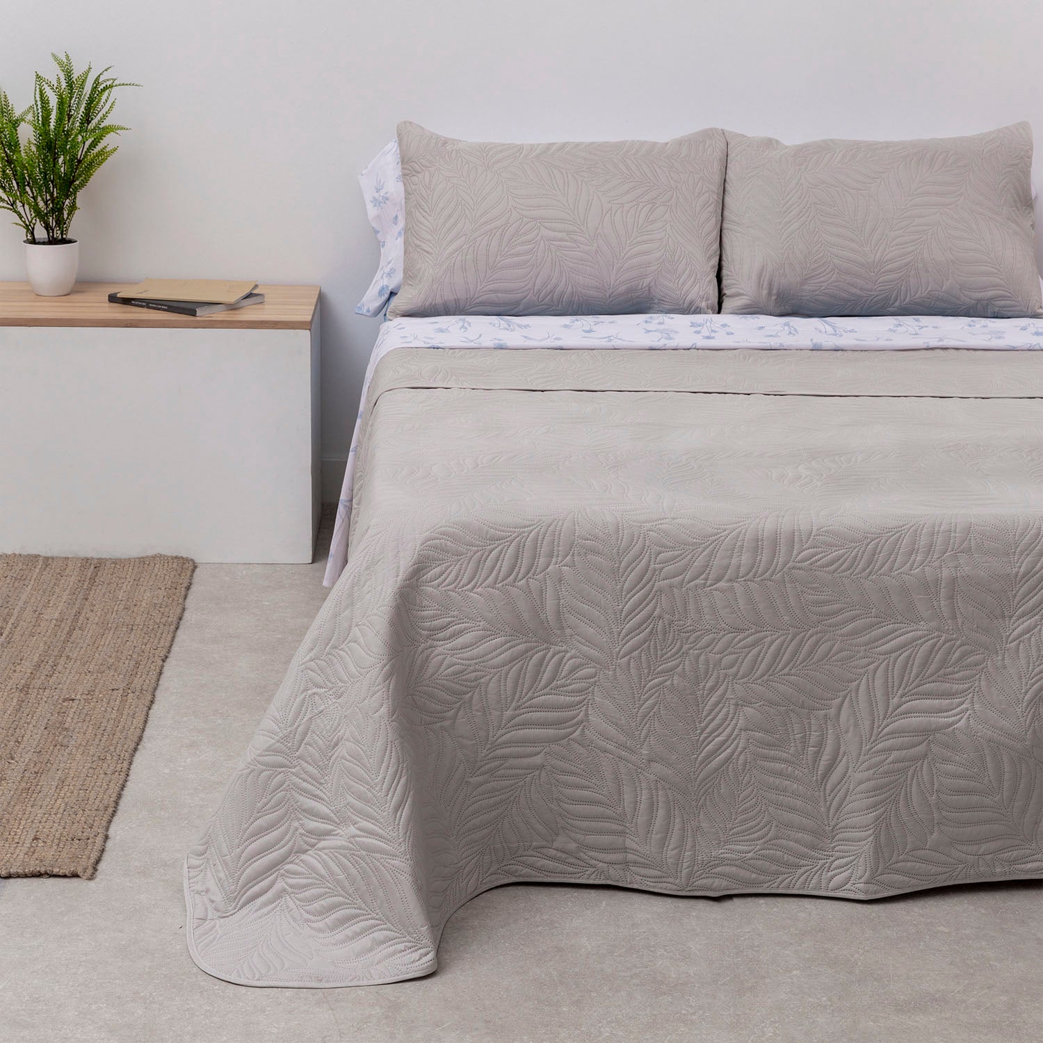 Colcha Bouti Karamelo Liso Edra Beige