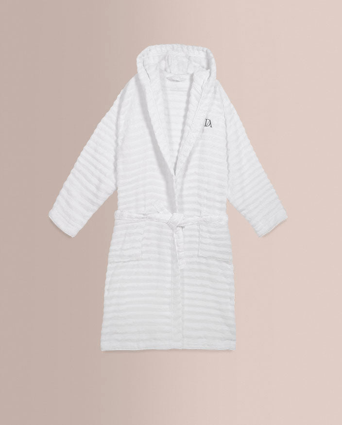 Pack Albornoz + Zapatillas Don Algodon Arlet Blanco