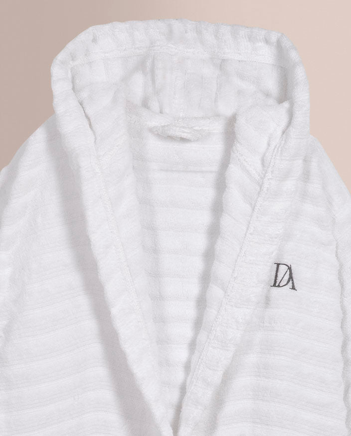 Pack Albornoz + Zapatillas Don Algodon Arlet Blanco