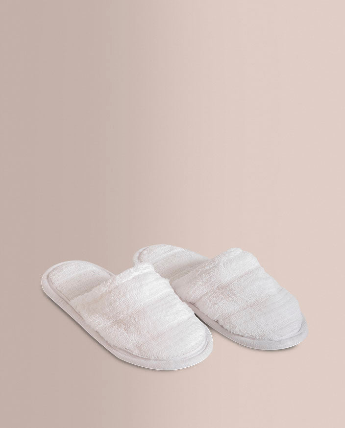 Pack Albornoz + Zapatillas Don Algodon Arlet Blanco