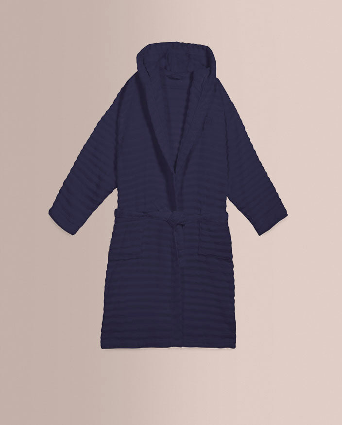 Pack Albornoz + Zapatillas Don Algodon Arlet Azul