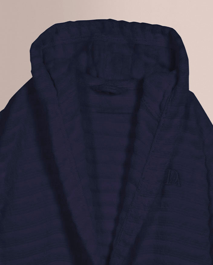 Pack Albornoz + Zapatillas Don Algodon Arlet Azul