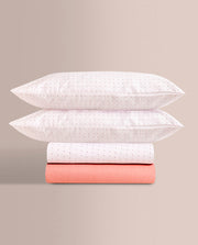 Juego de Sábanas Don Algodon Tela 150 Hilos Nera Coral