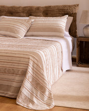 Colcha Don Algodon Jacquard Yaiza Beige