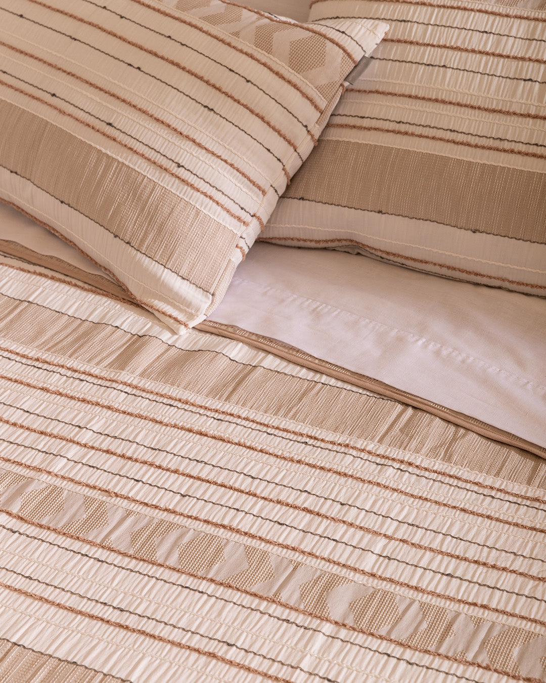Colcha Don Algodon Jacquard Yaiza Beige