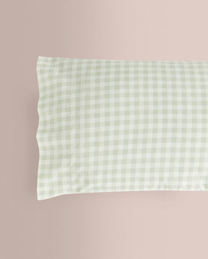 Dúo Nórdico Don Algodon Elia 150 Hilos Verde - Set Funda Nórdica + Funda de Almohada