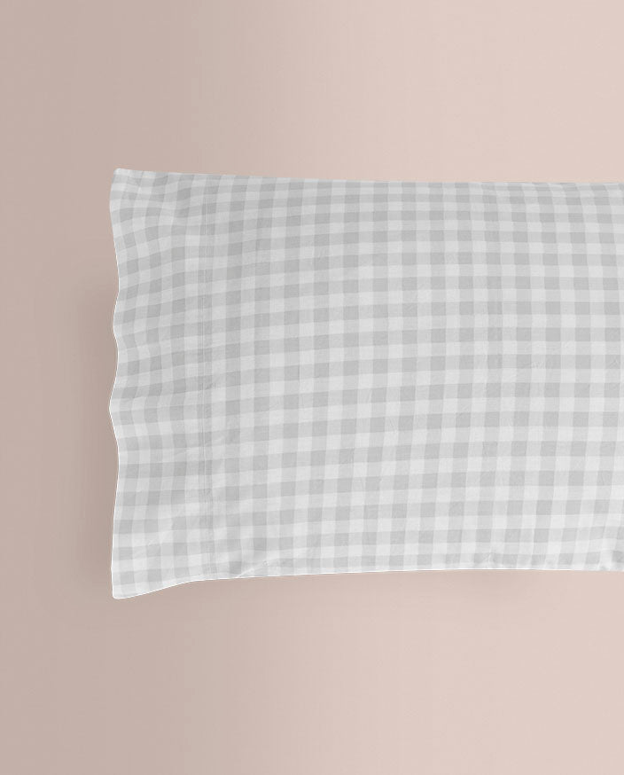 Dúo Nórdico Don Algodon Elia 150 Hilos Gris - Set Funda Nórdica + Funda de Almohada