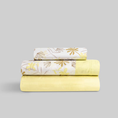 Juego de Sábanas Innova Home Microfibra Gaela Amarillo