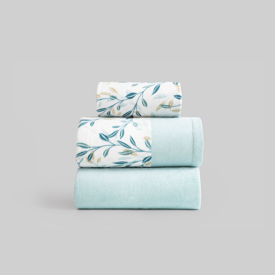 Juego de Sábanas Coralina Karamelo Daire Agua Marina