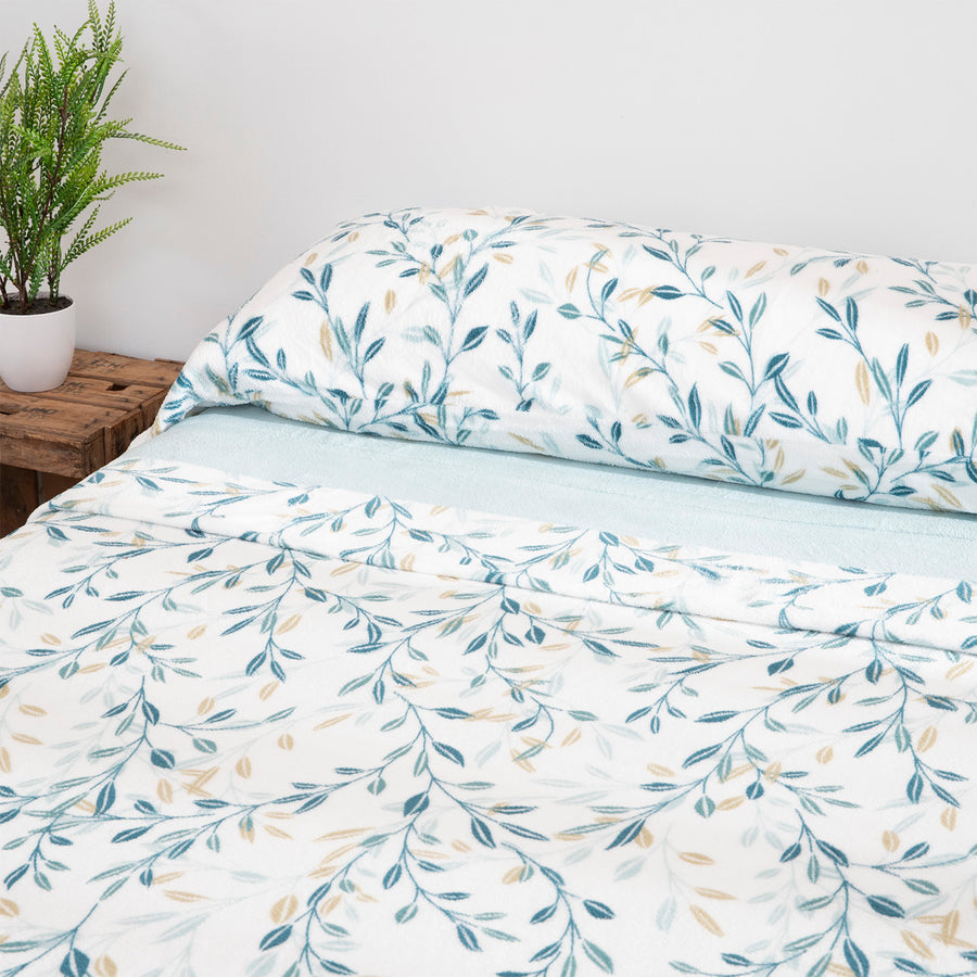 Juego de Sábanas Coralina Karamelo Daire Agua Marina