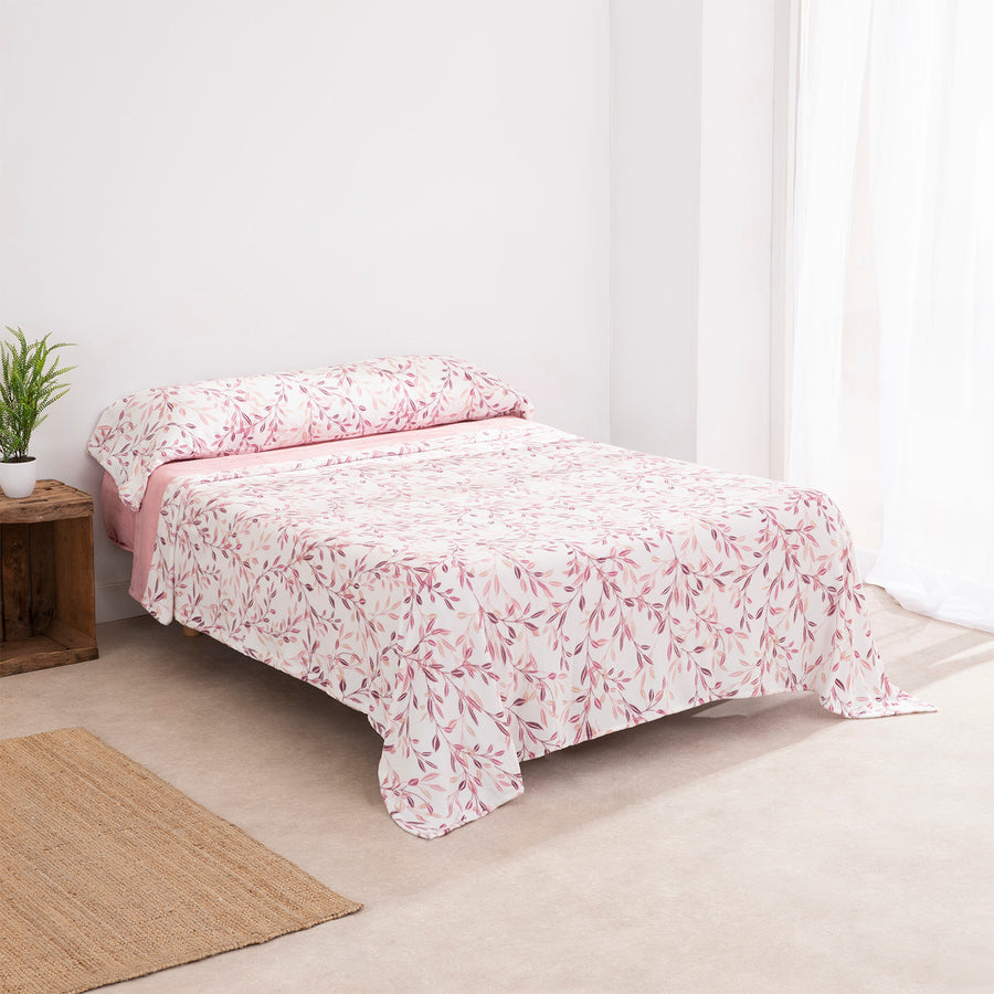 Juego de Sábanas Coralina Karamelo Daire Maquillaje