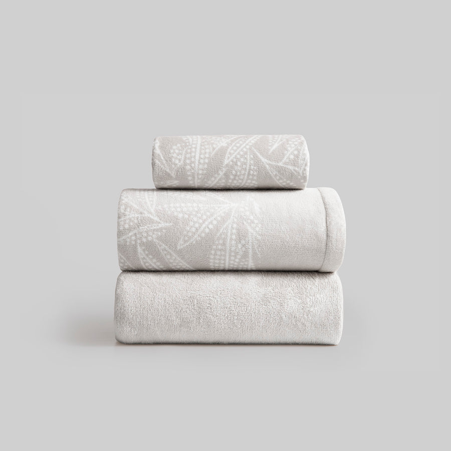 Juego de Sábanas Coralina Karamelo Eira Gris