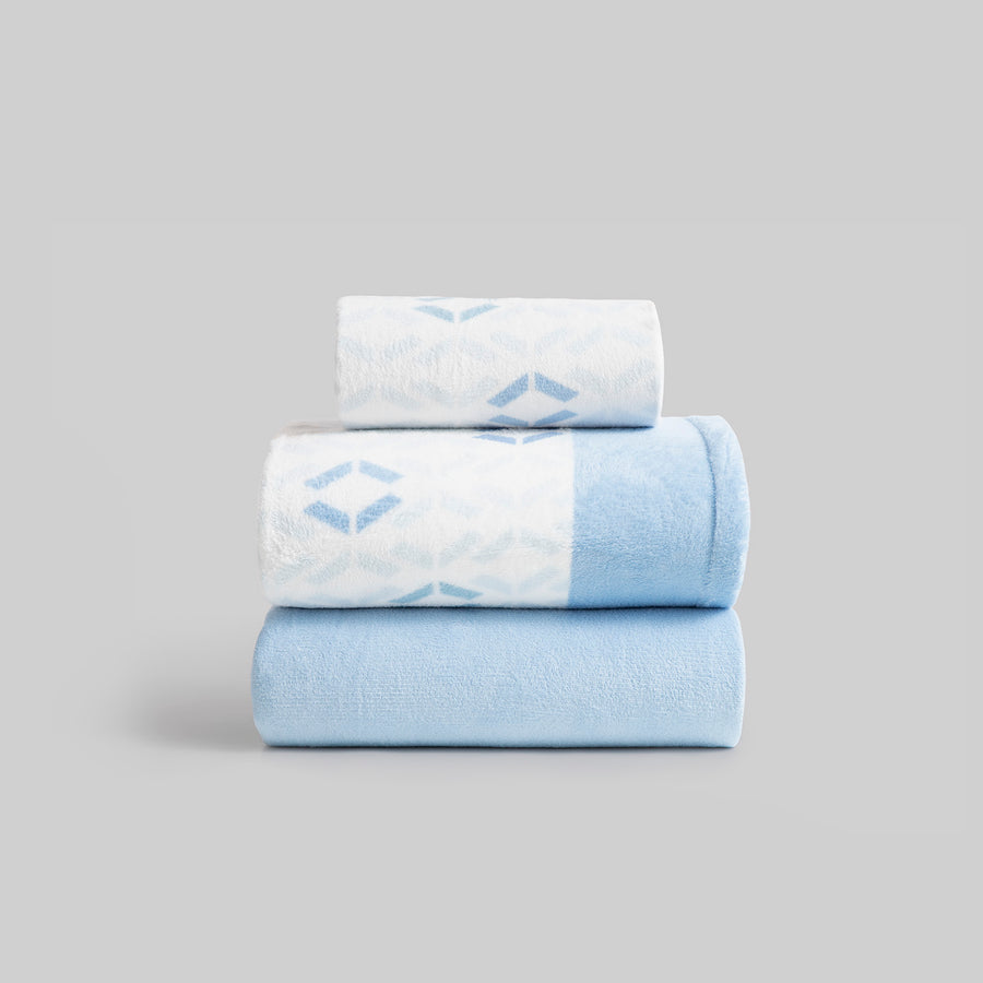 Juego de Sábanas Coralina Karamelo Nalia Azul