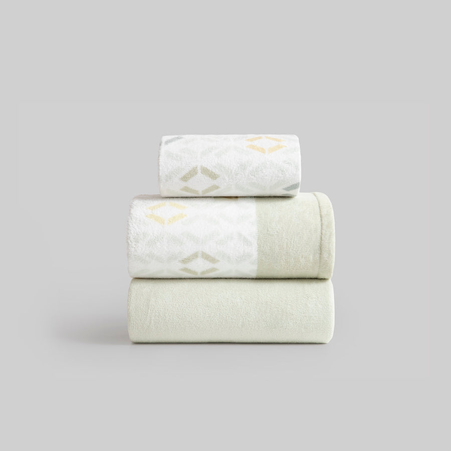 Juego de Sábanas Coralina Karamelo Nalia Verde