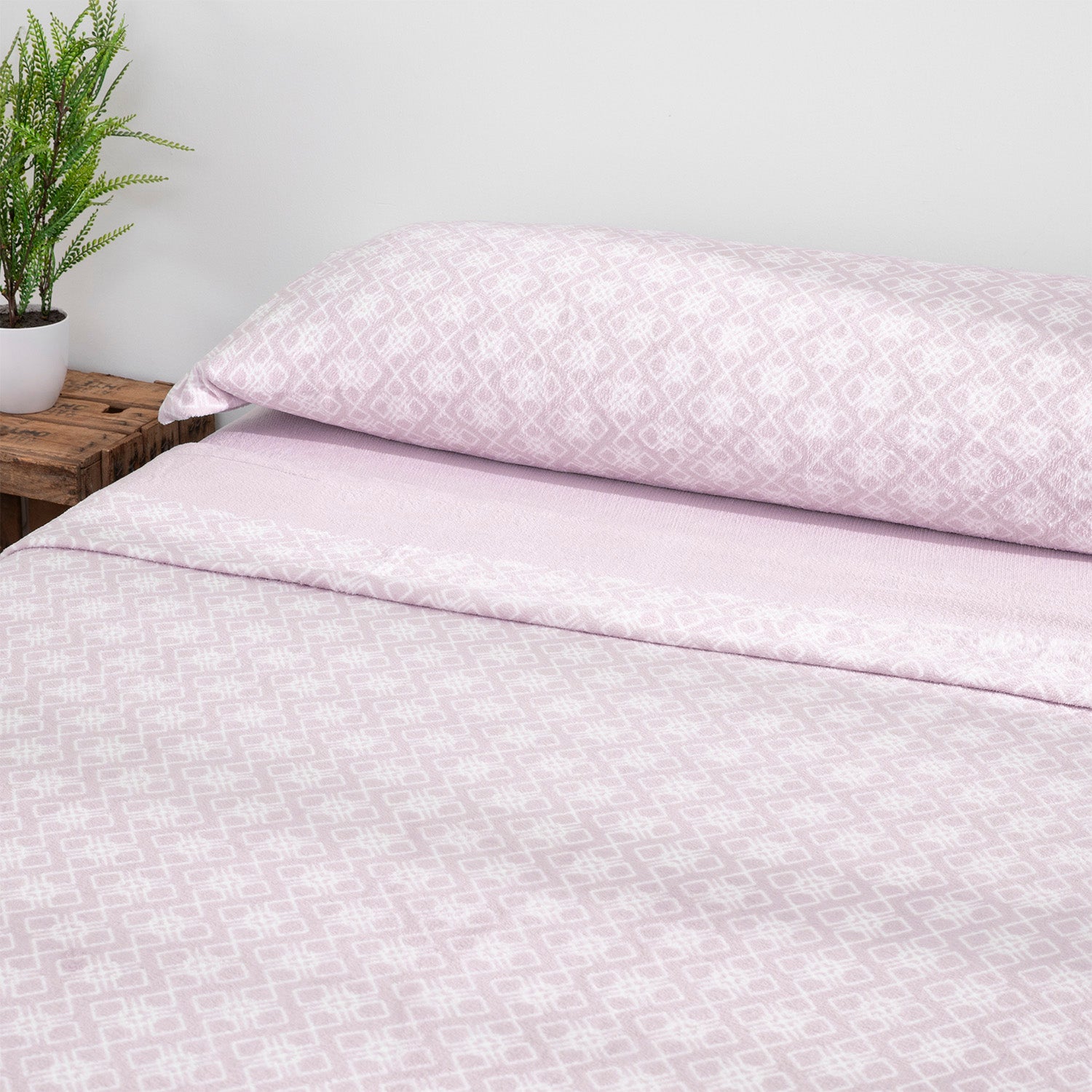 Juego de Sábanas Coralina Karamelo Siena Lavanda