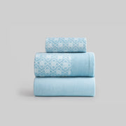 Juego de Sábanas Coralina Karamelo Siena Azul