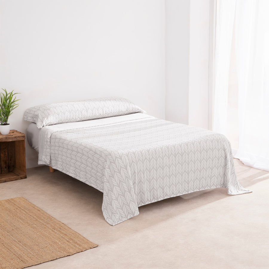 Juego de Sábanas Coralina Karamelo Veda Gris