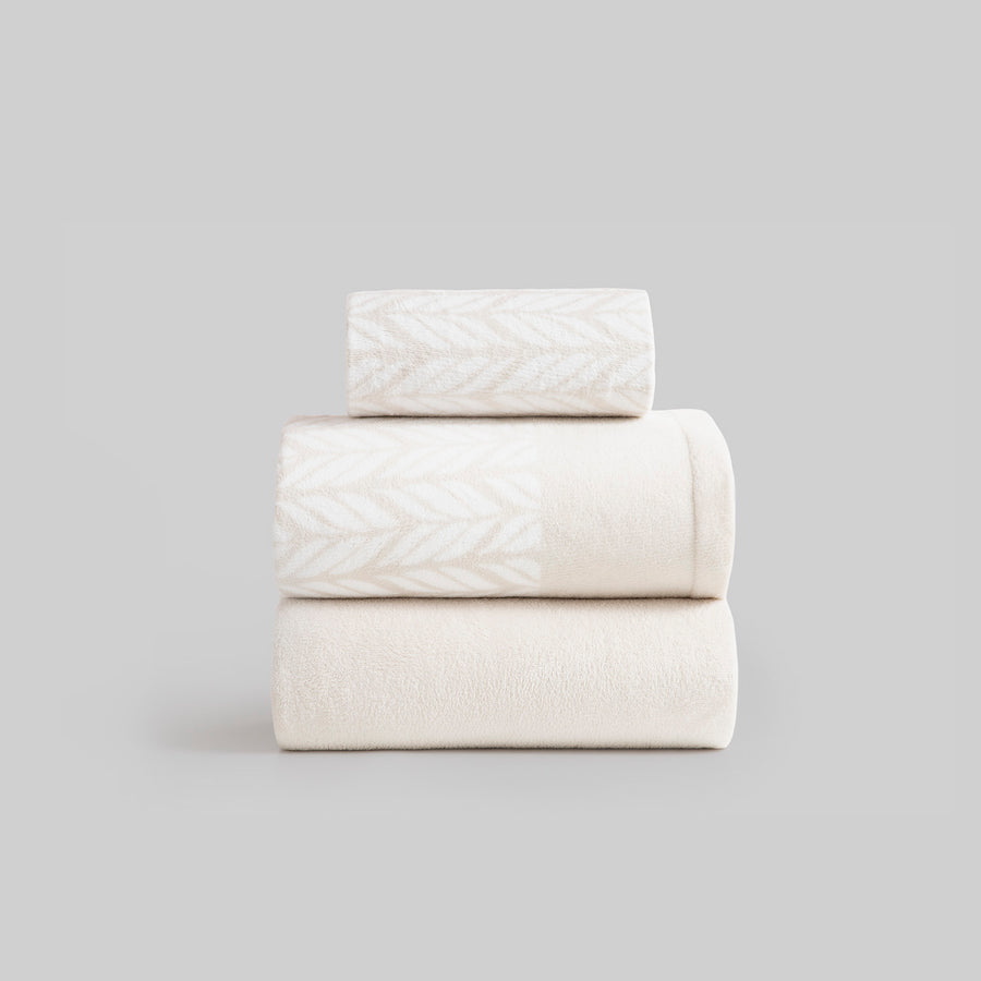 Juego de Sábanas Coralina Karamelo Veda Beige