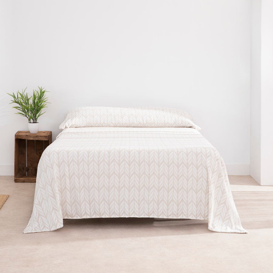 Juego de Sábanas Coralina Karamelo Veda Beige