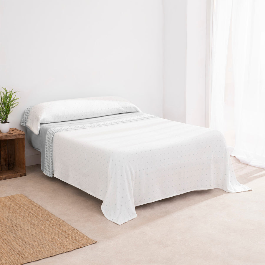 Juego de Sábanas Coralina Karamelo Yera Gris