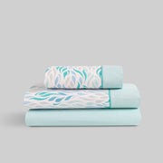 Juego de Sábanas Karamelo Tela Nimai Agua Marina