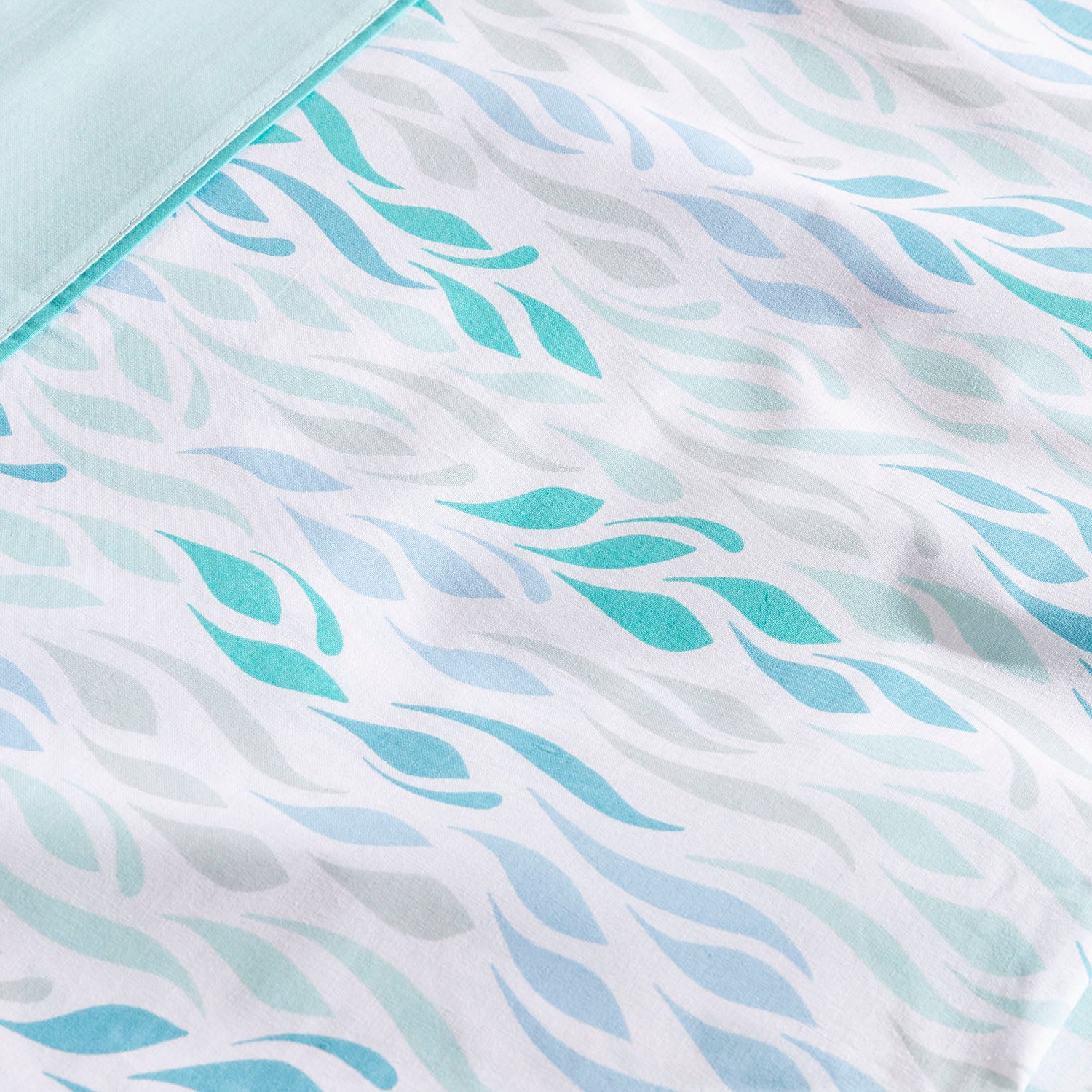 Juego de Sábanas Karamelo Tela Nimai Agua Marina