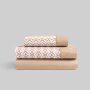 Juego de Sábanas Tela Sashi Beige