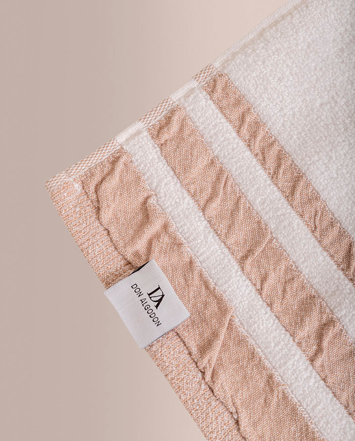 Juego de Toallas Jacquard Don Algodon Siros Beige