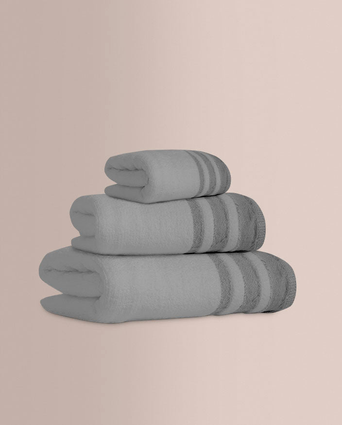 Juego de Toallas Jacquard Don Algodon Siros Gris