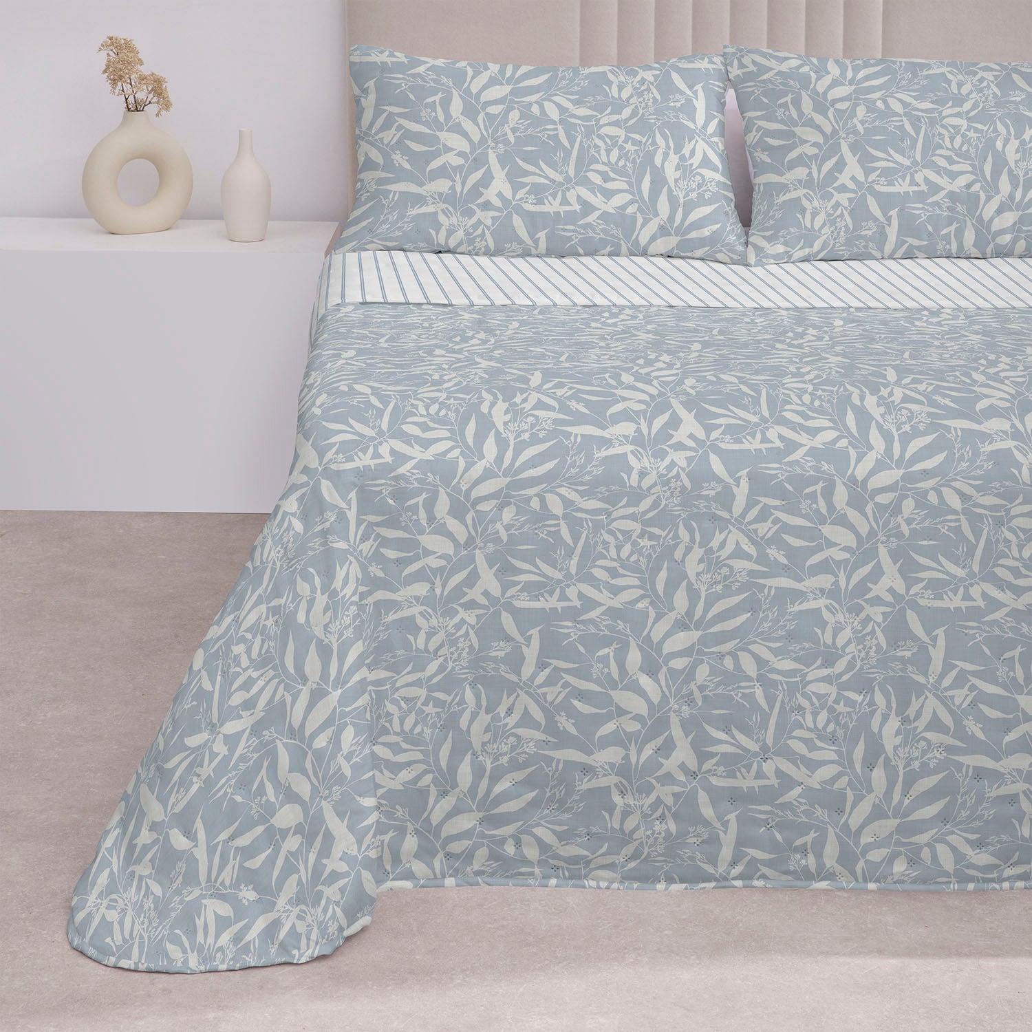 Colcha Don Algodon Reversible Lavin