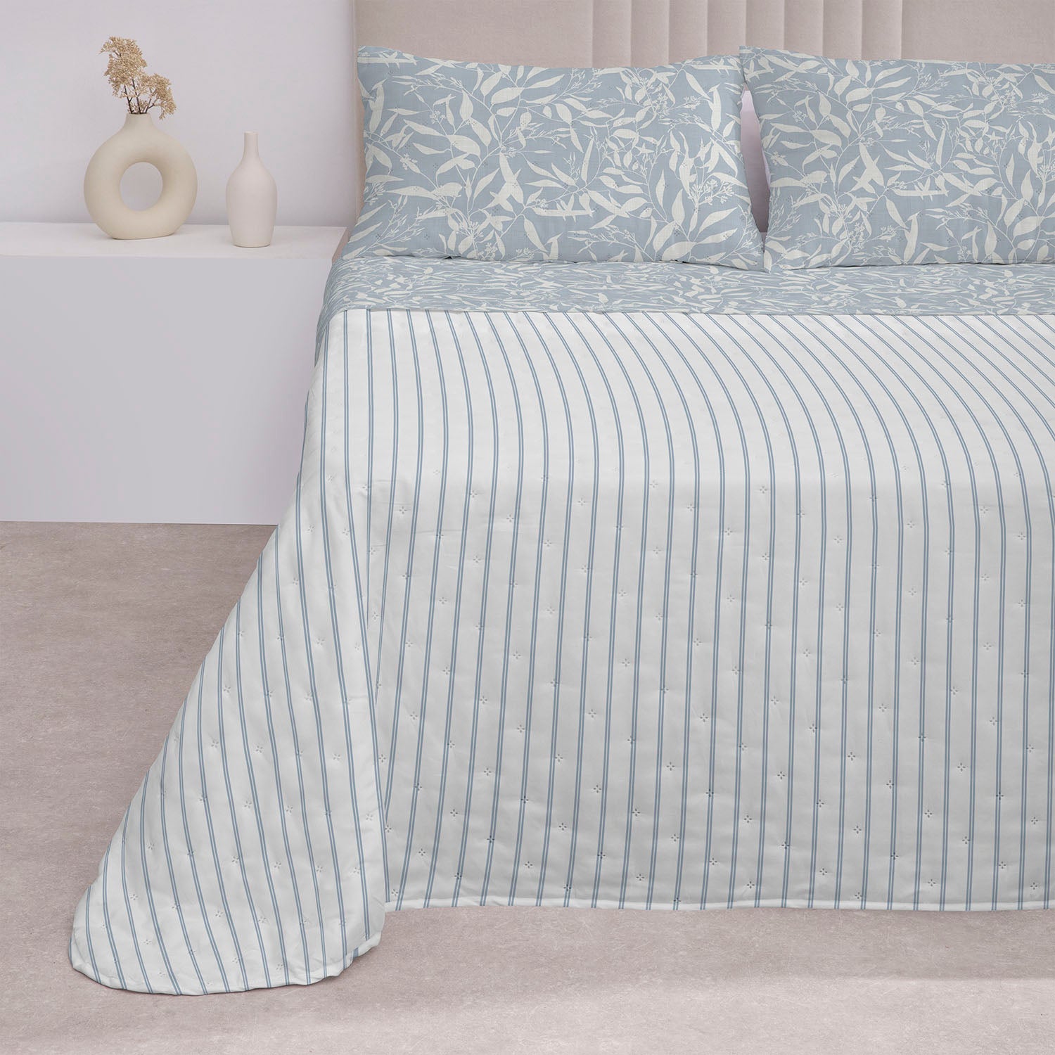 Colcha Don Algodon Reversible Lavin