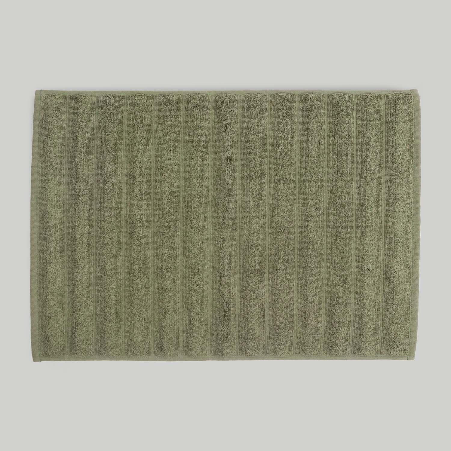 Alfombra de Baño Don Algodon Ribs Verde 50 x 70 cm