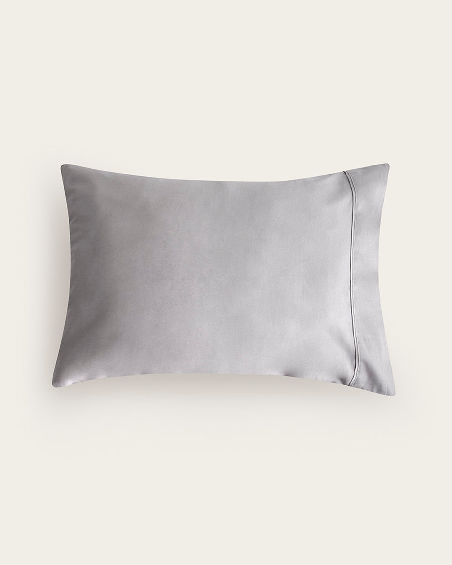 Funda Almohada Don Algodon Satén Elba Gris