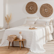Colcha Jacquard Don Algodon Iria Blanco