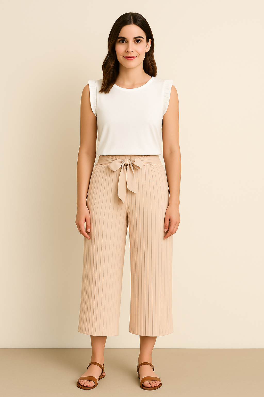 Camiseta Volantes Mujer Color Blanco disponible en la colección de ropa de mujer de llar textil