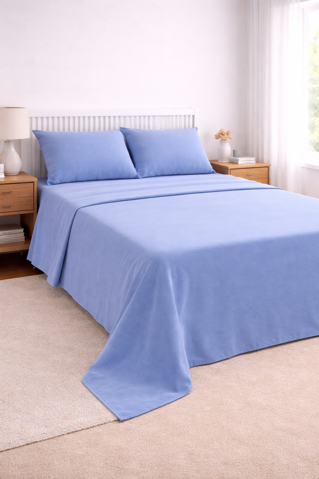 Juego de Sábanas Don Algodon Termoelastic Azul