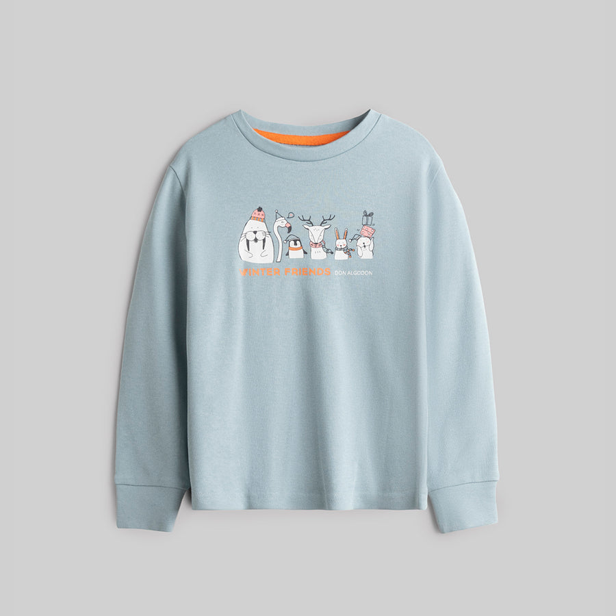 Pijama Don Algodon Infantil Niño Pingüino