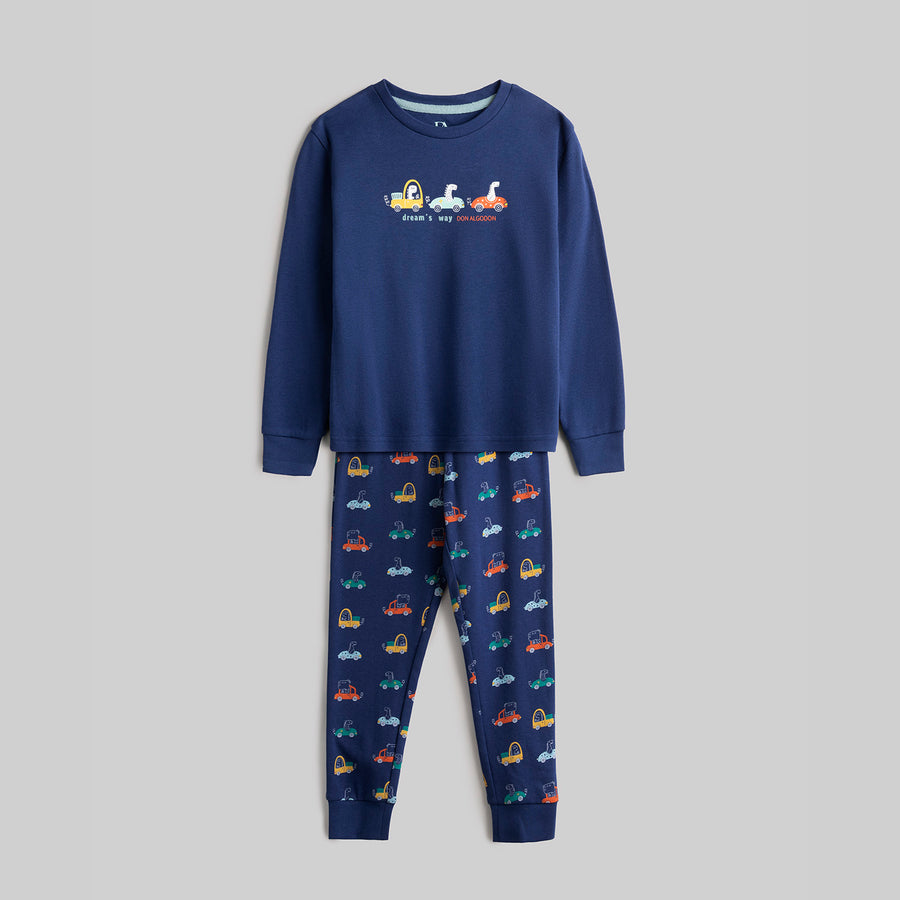 Pijama Don Algodon Infantil Niño Coches