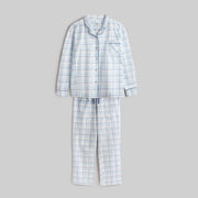 Pijama Don Algodon Mujer Cuadros Azul