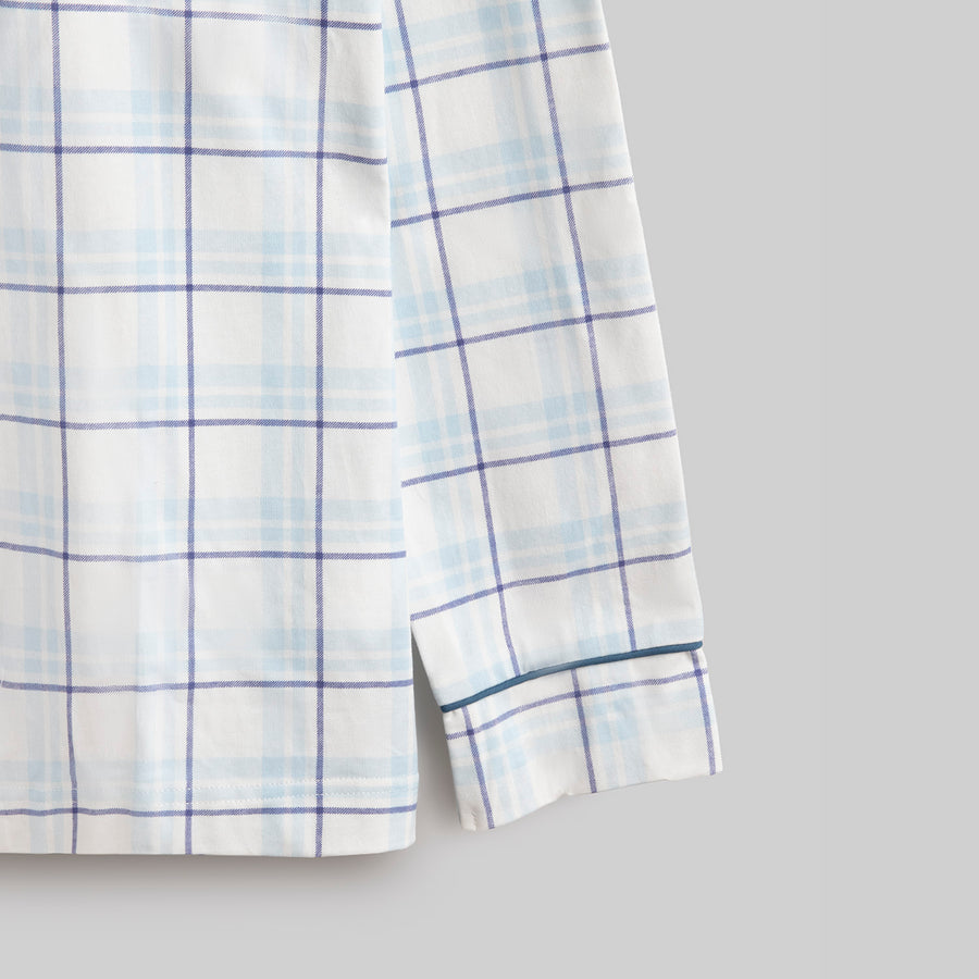 Pijama Cuadros Don Algodon Mujer Azul