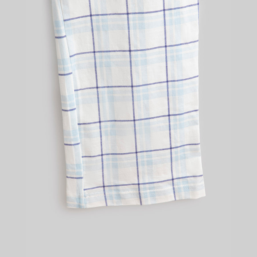 Pijama Cuadros Don Algodon Mujer Azul