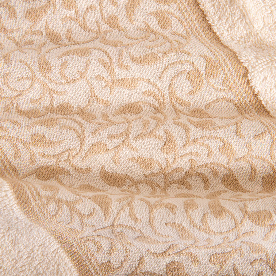 Juego Toalla Jacquard Darc Beige