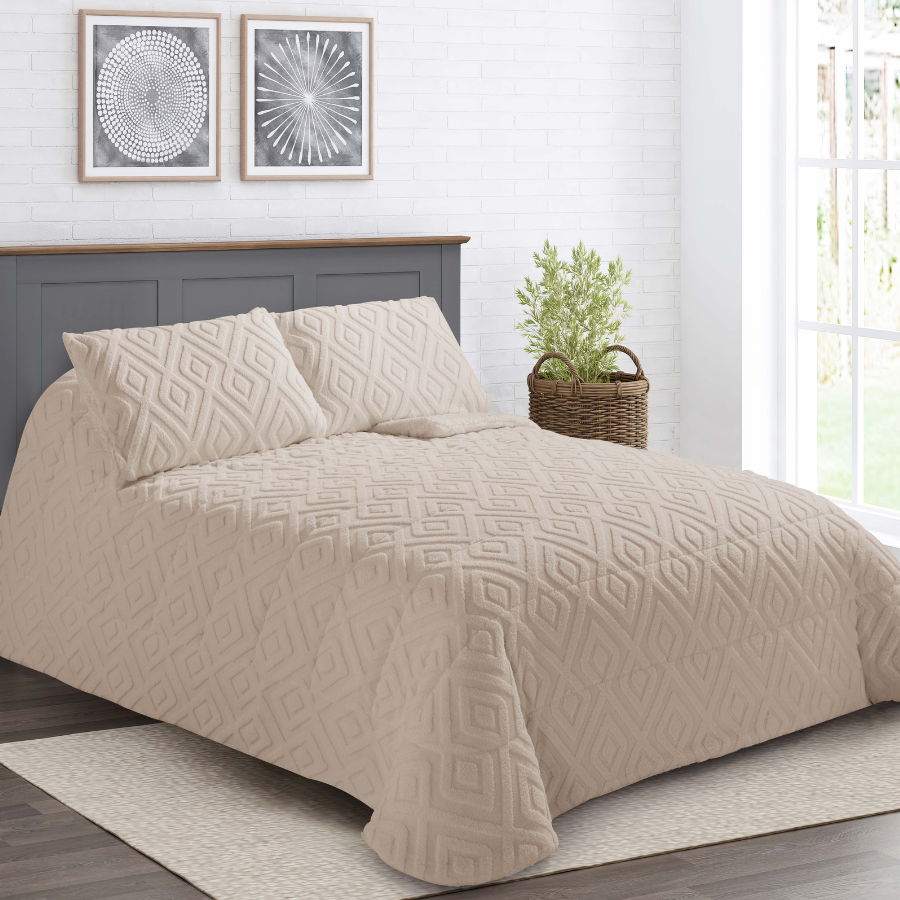 Edredón Jacquard Enia Beige