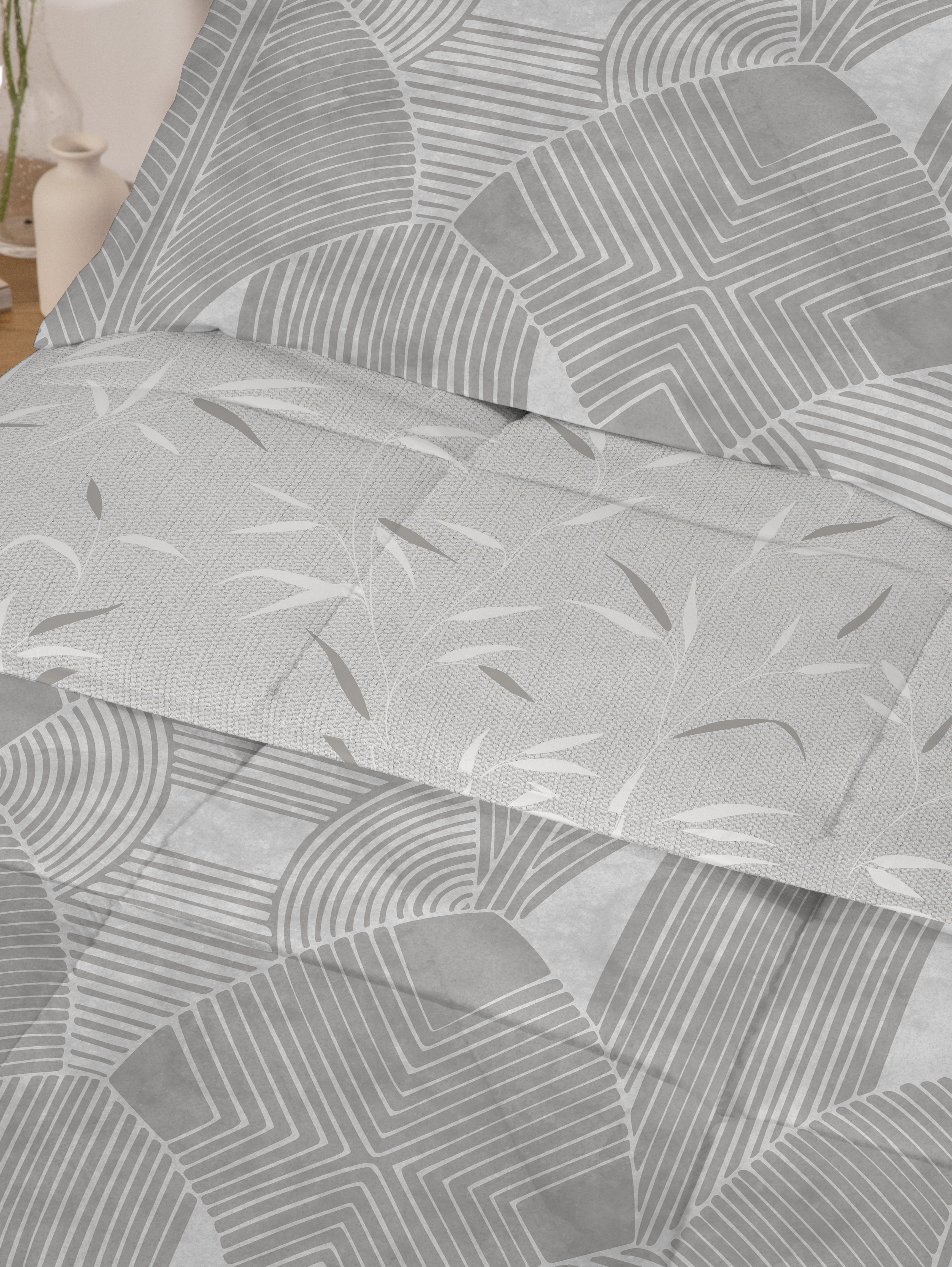 Edredón Don Algodon Digital Reversible Cosima - Set Edredón + Fundas de Almohada