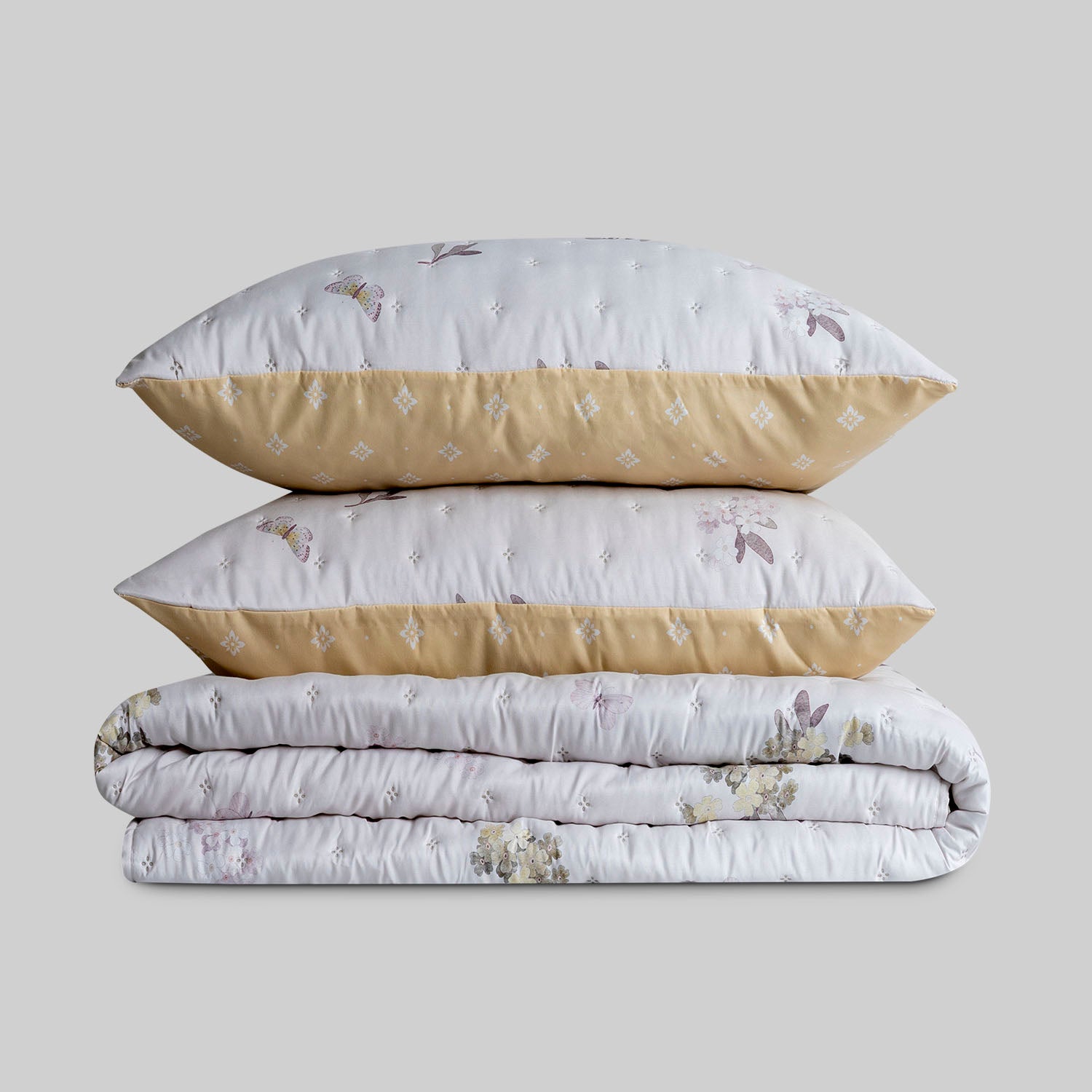 Colcha Don Algodon Reversible Eliane