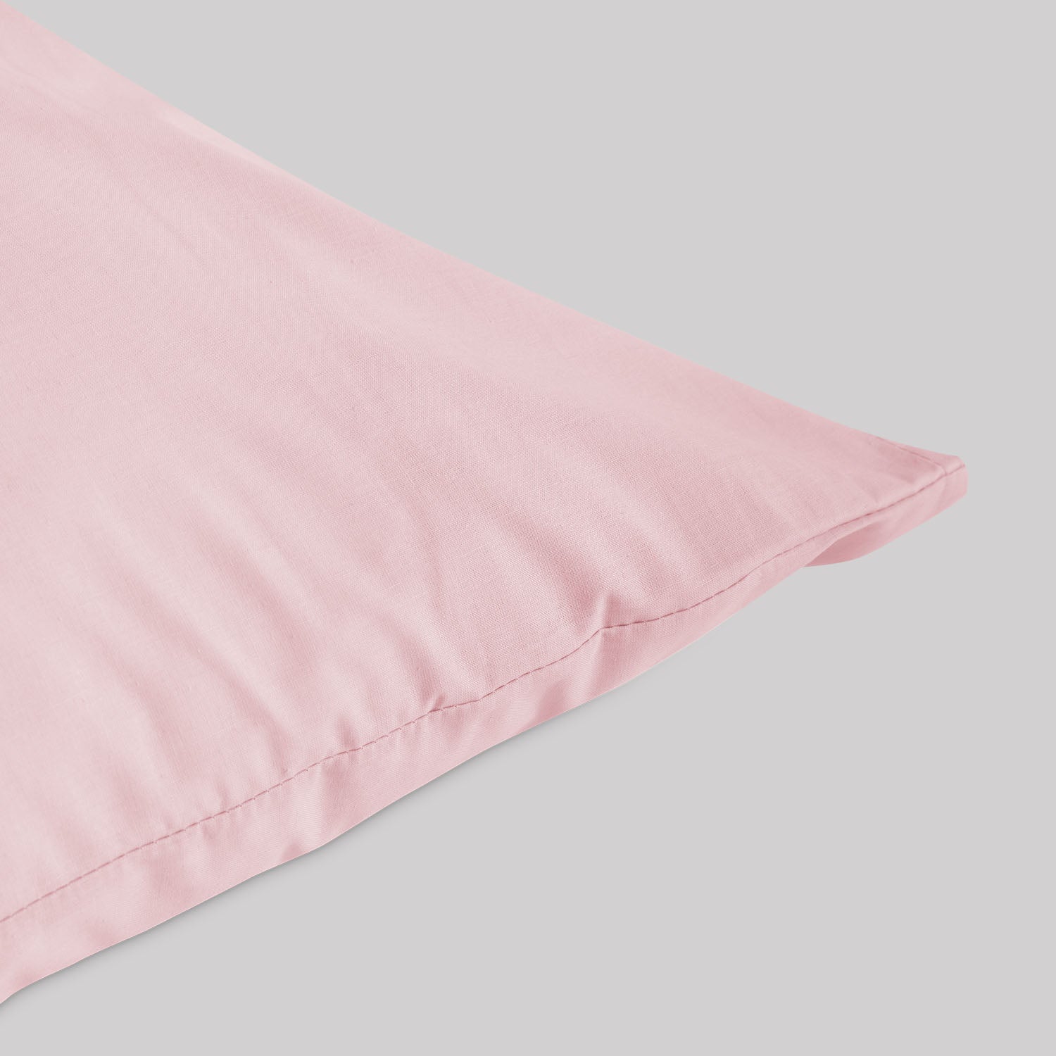 Funda de Almohada Karamelo Liso Rosa