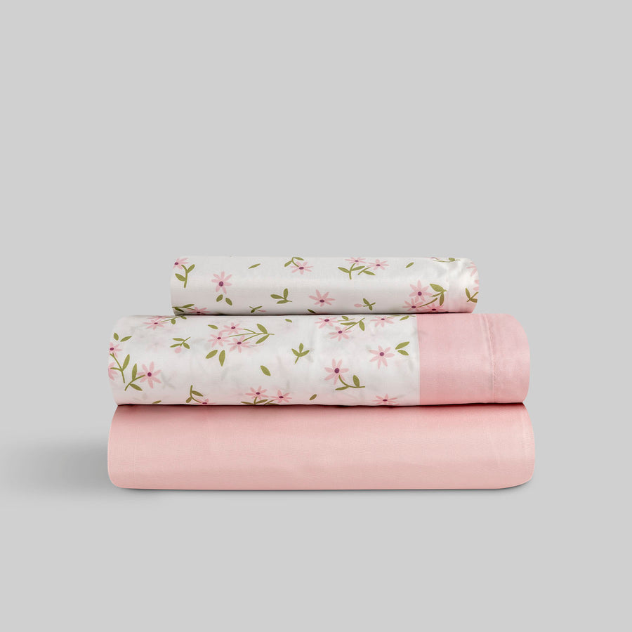 Juego de Sábanas Microfibra Yesenia Rosa