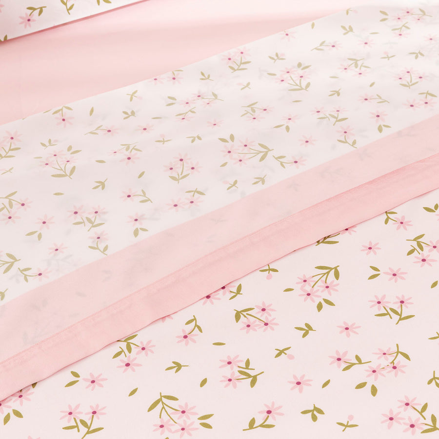 Juego de Sábanas Microfibra Yesenia Rosa