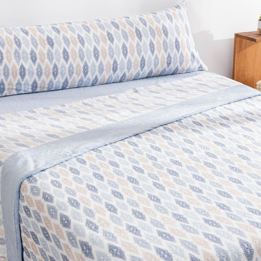 Juego de Sábanas Coralina Innova Ayana Azul