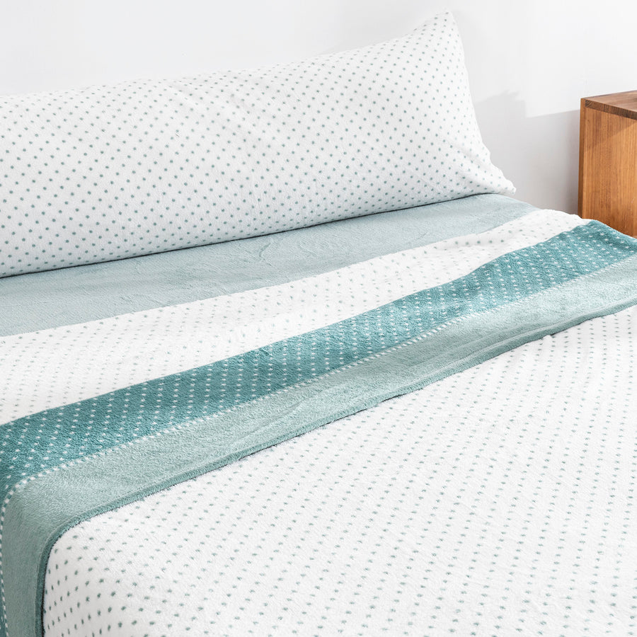 Juego de Sábanas Coralina Innova Keren Agua Marina